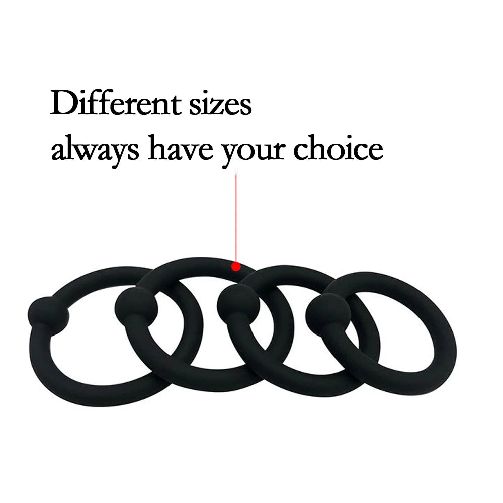 Semen Lock Ring Flexible Mate Bondage Erection Ball Ring Delay Ejaculation Reusable Enlargement Ball Stretcher Sex Toys for Men
