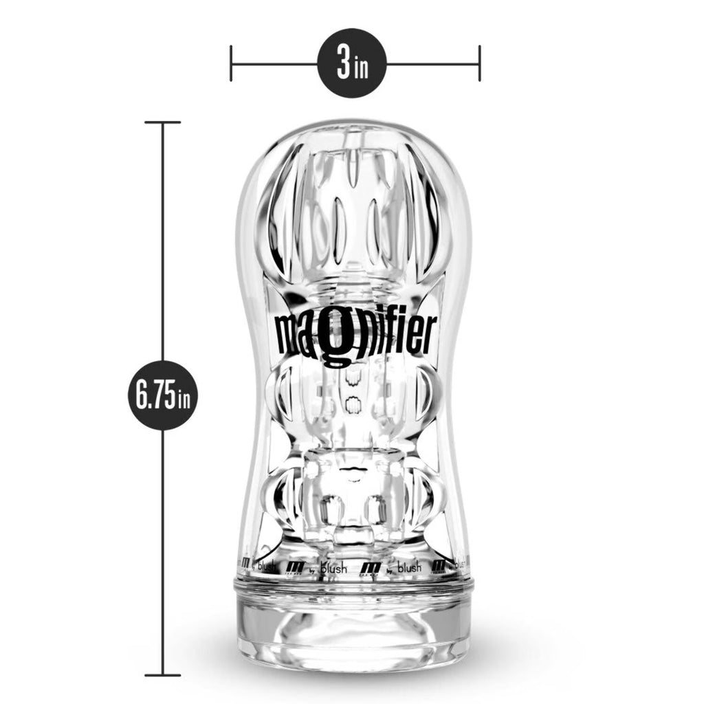 Blush M for Men Soft and Wet Magnifier Stroker - Clear