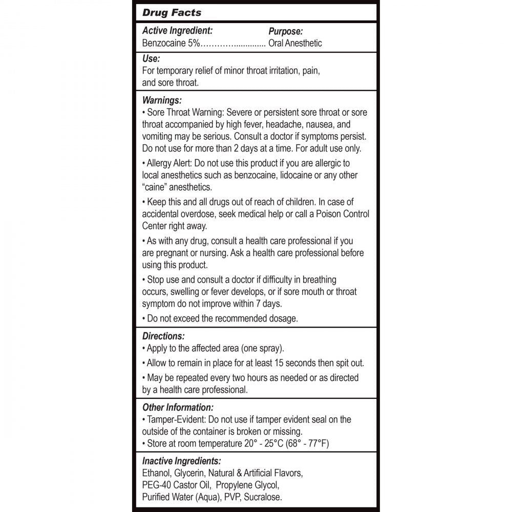 Master Series Suck It Throat Desensitizing Oral Spray 2 Oz