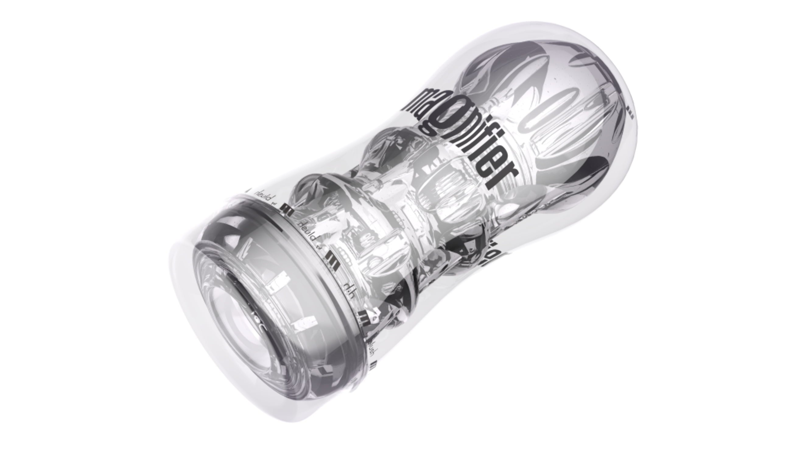 Blush M for Men Soft and Wet Magnifier Stroker - Clear