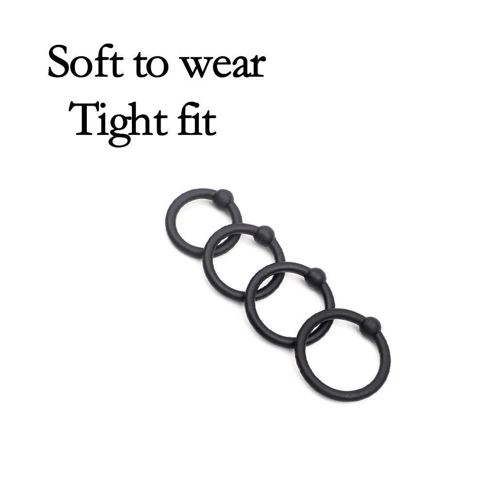 Semen Lock Ring Flexible Mate Bondage Erection Ball Ring Delay Ejaculation Reusable Enlargement Ball Stretcher Sex Toys for Men