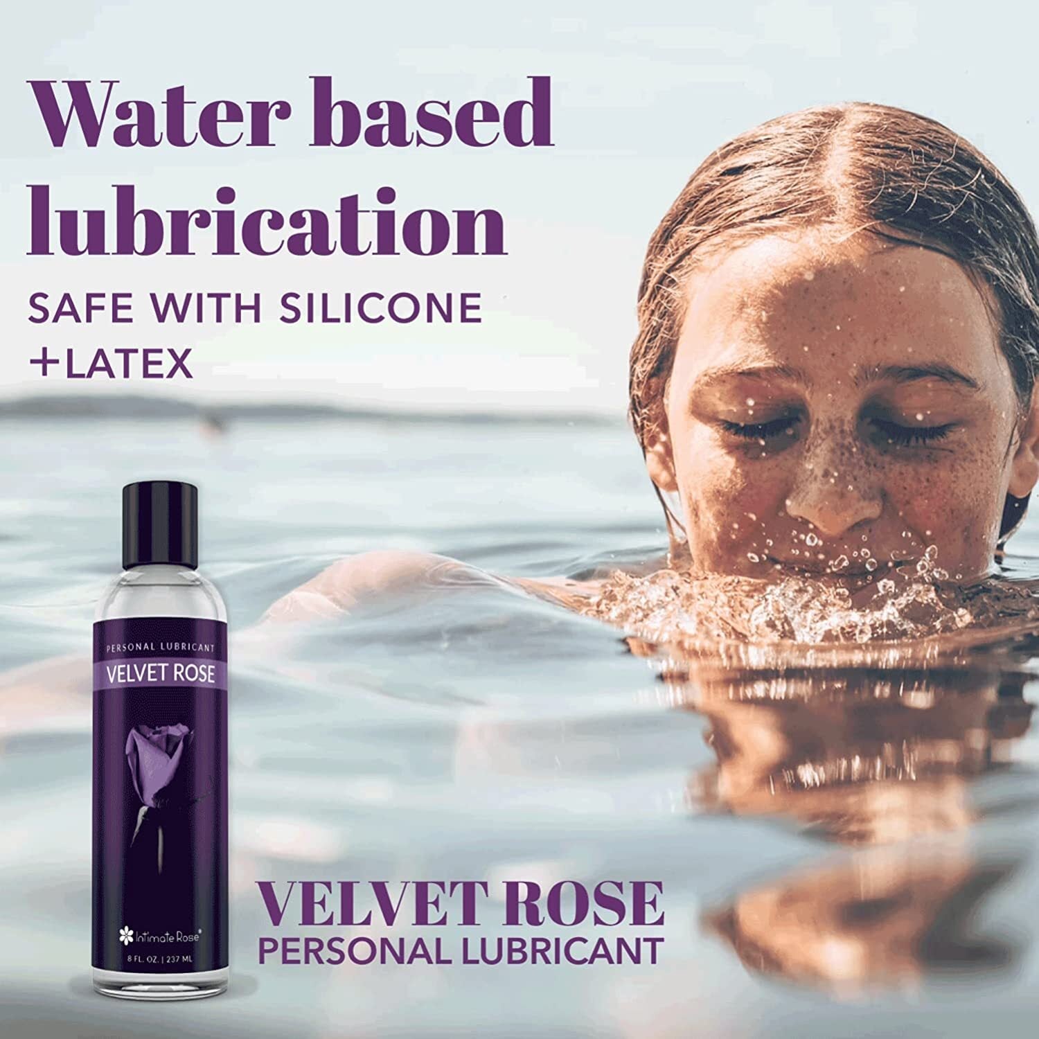 Personal Lubricant Water Based Lube Long Lasting Uni-Sex Lube USA Velvet Rose