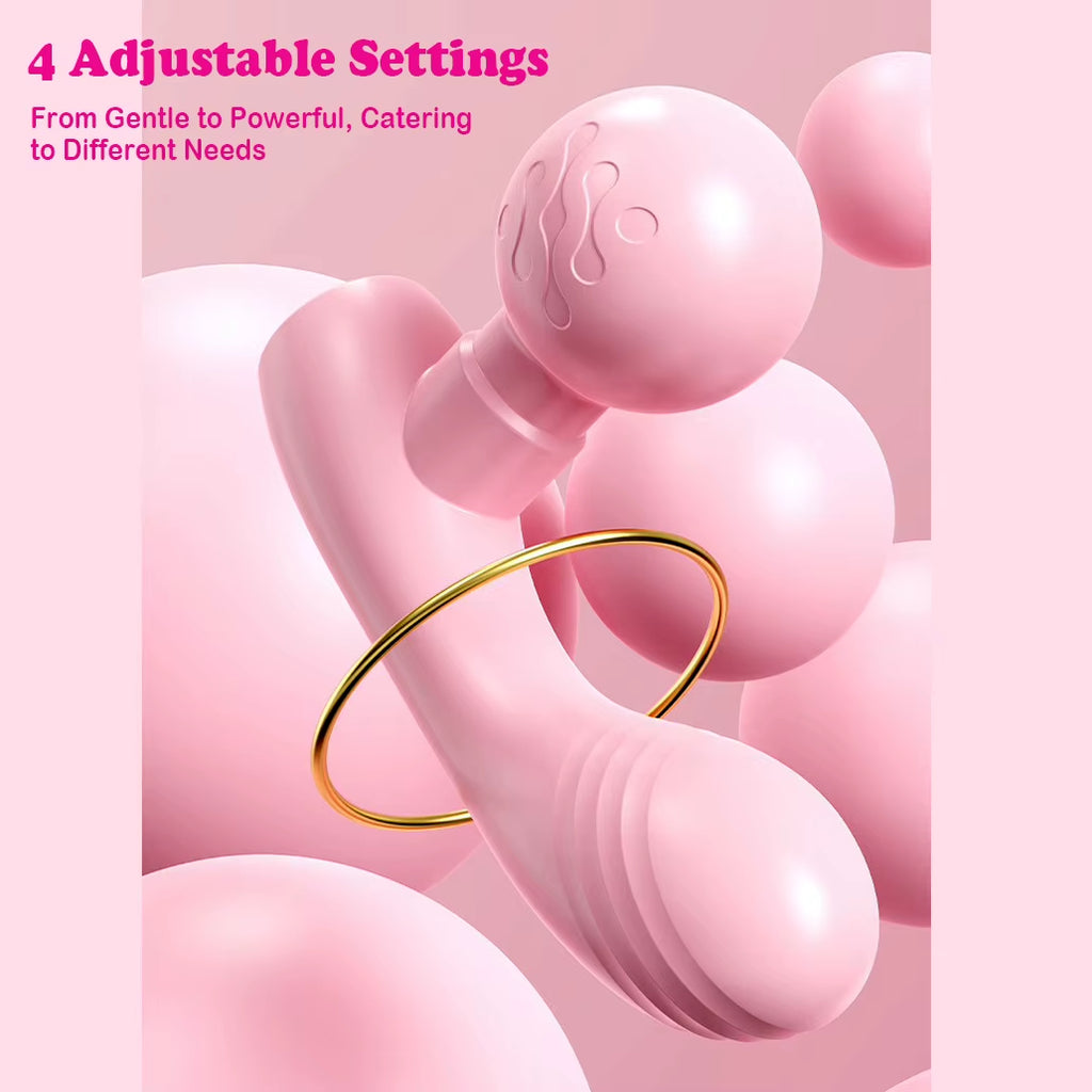Dual-Head Dual-Motor MINI Massager | Rechargeable Portable Muscle Relaxation Massager & Vibrator for Women