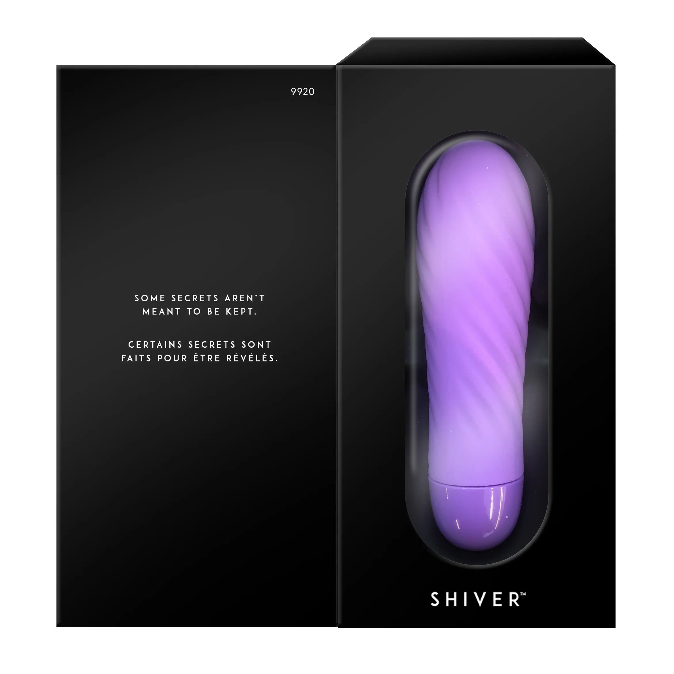 SKYN Shiver Bullet Massager Vibrator, 7 Speeds, Purple