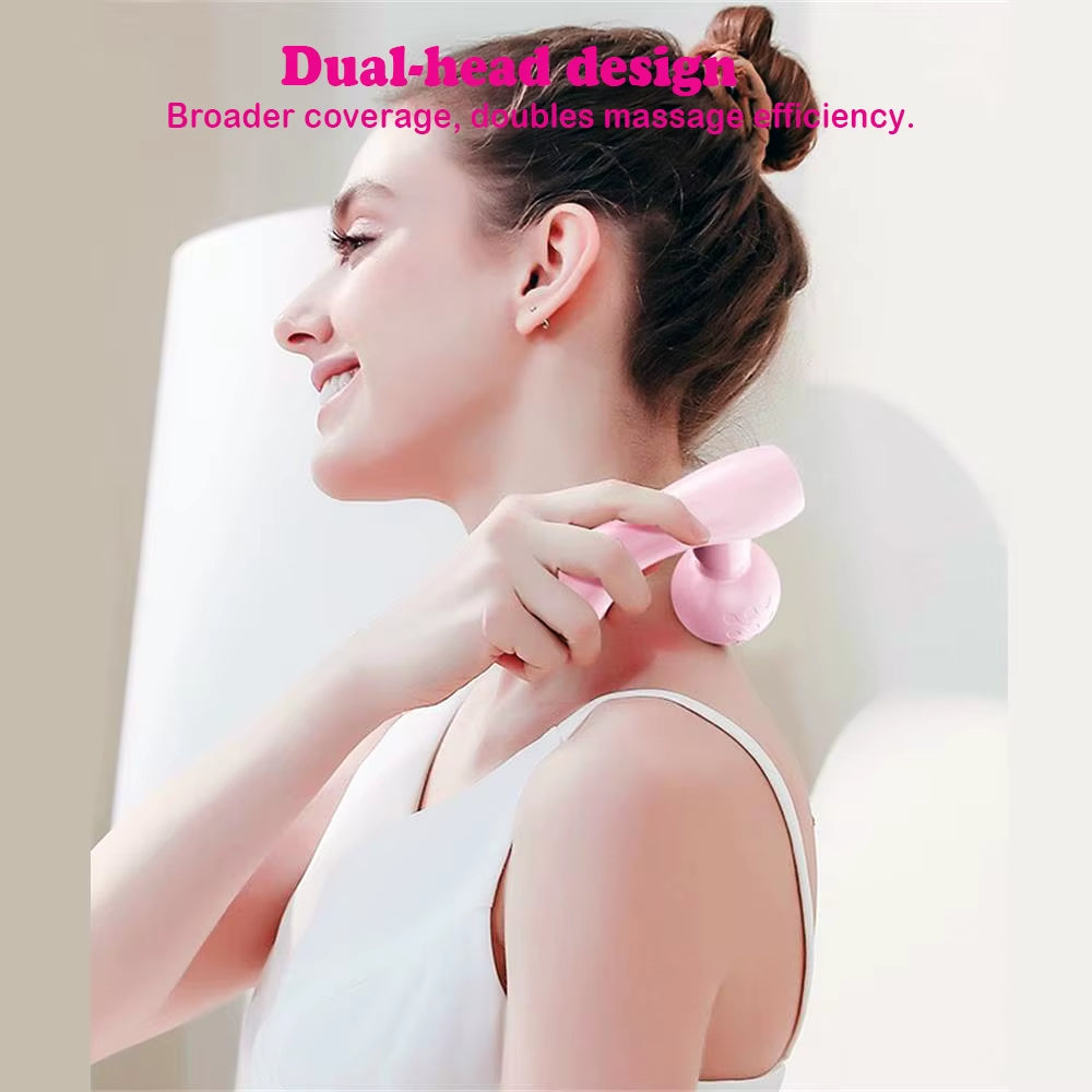 Dual-Head Dual-Motor MINI Massager | Rechargeable Portable Muscle Relaxation Massager & Vibrator for Women