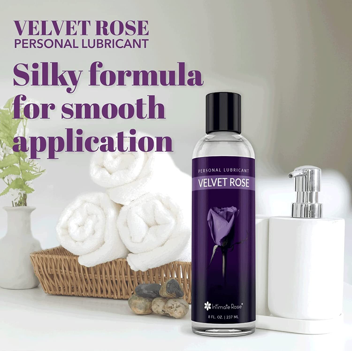 Personal Lubricant Water Based Lube Long Lasting Uni-Sex Lube USA Velvet Rose
