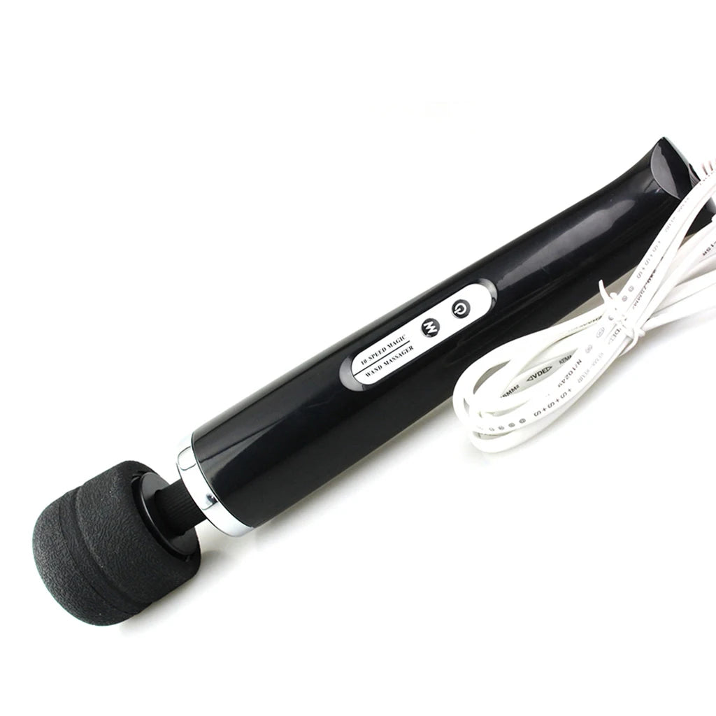 Vibrating Massage Stick Magic Wand Massager Electric Device for Women Adult with PVC Silicone Full Body Support