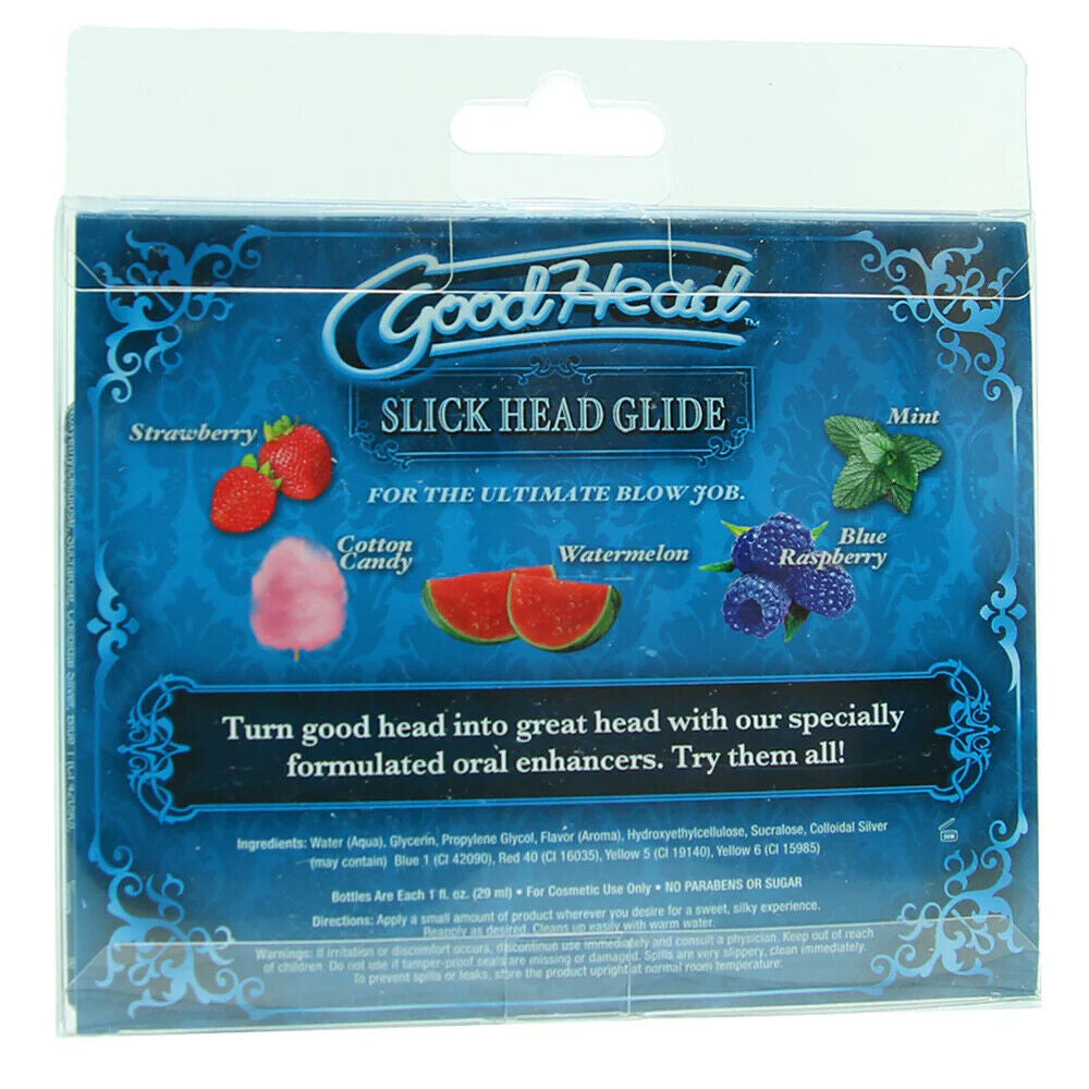 Goodhead Slick Head Glide Oral Sex Deep Throat BJ Delight Gel Flavored Lubricant